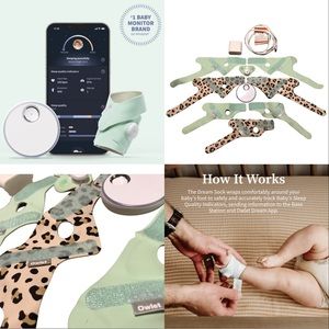 Owlet Smart Sock 3rd Generation + Extra Leopard Socks Bundle | OWLET DREAM SOCK